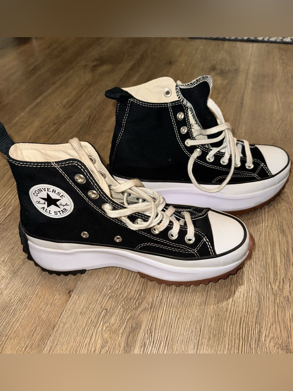Black Platform Hightop Converse